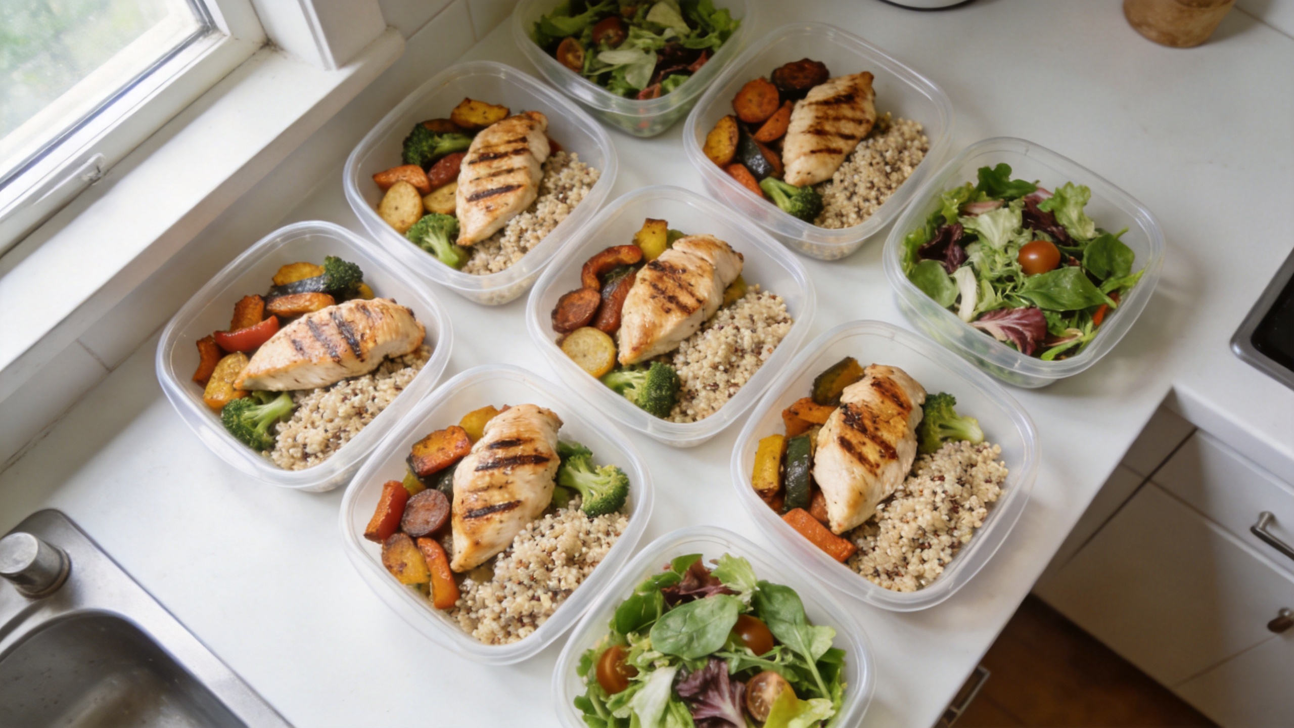 A bright table of hormone-friendly meals for women 45+