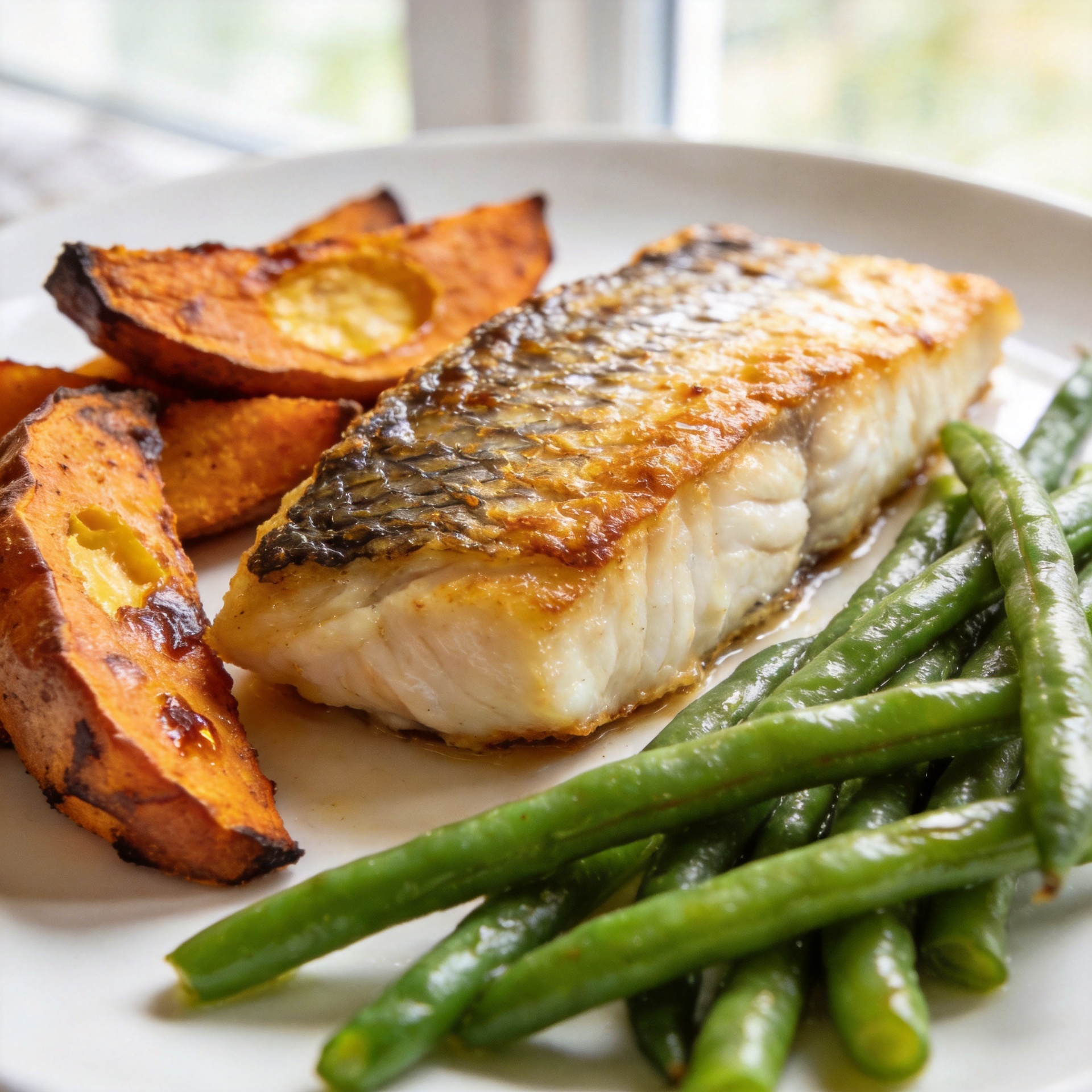 Baked Cod with Sweet Potato