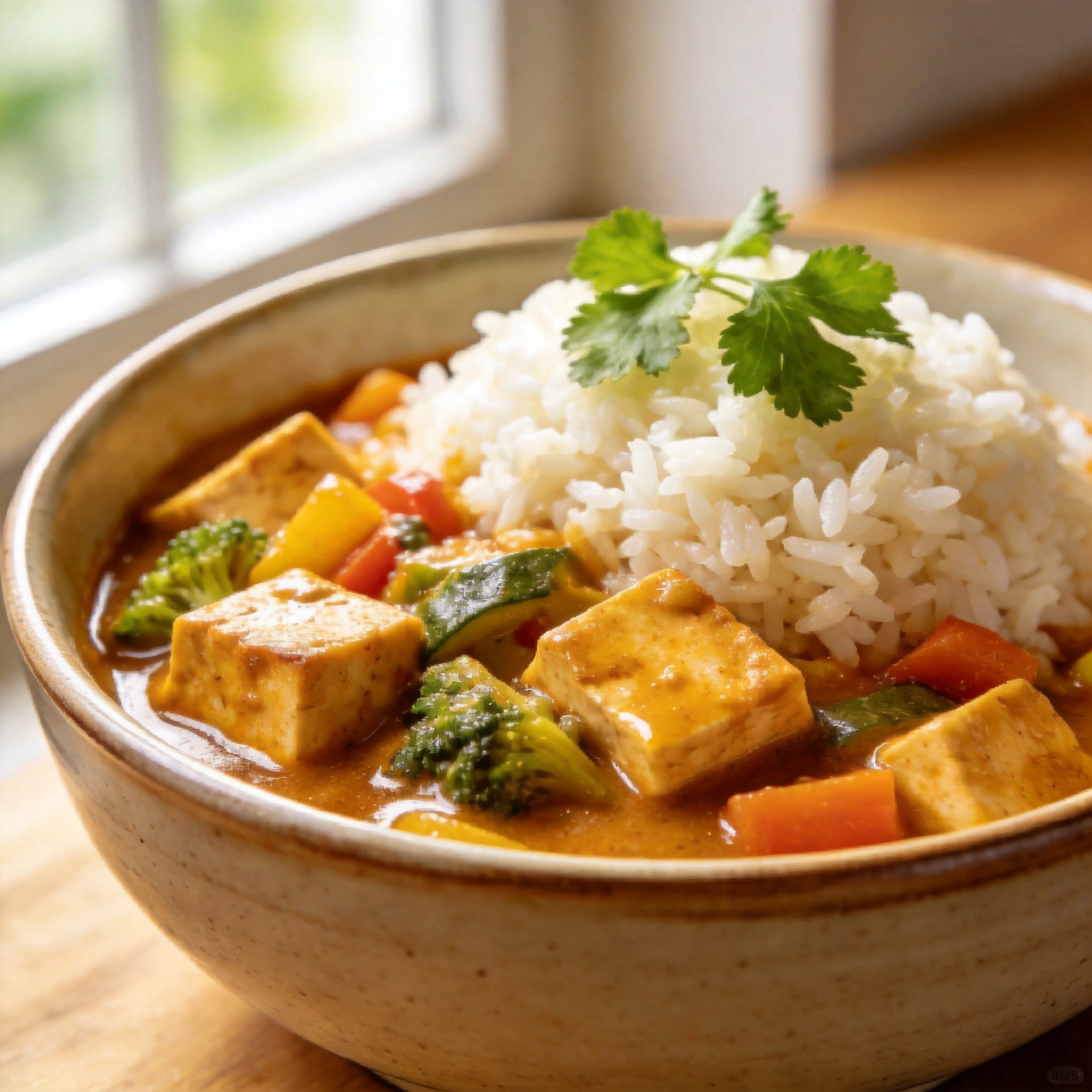 Tofu and Vegetable Coconut Curry
