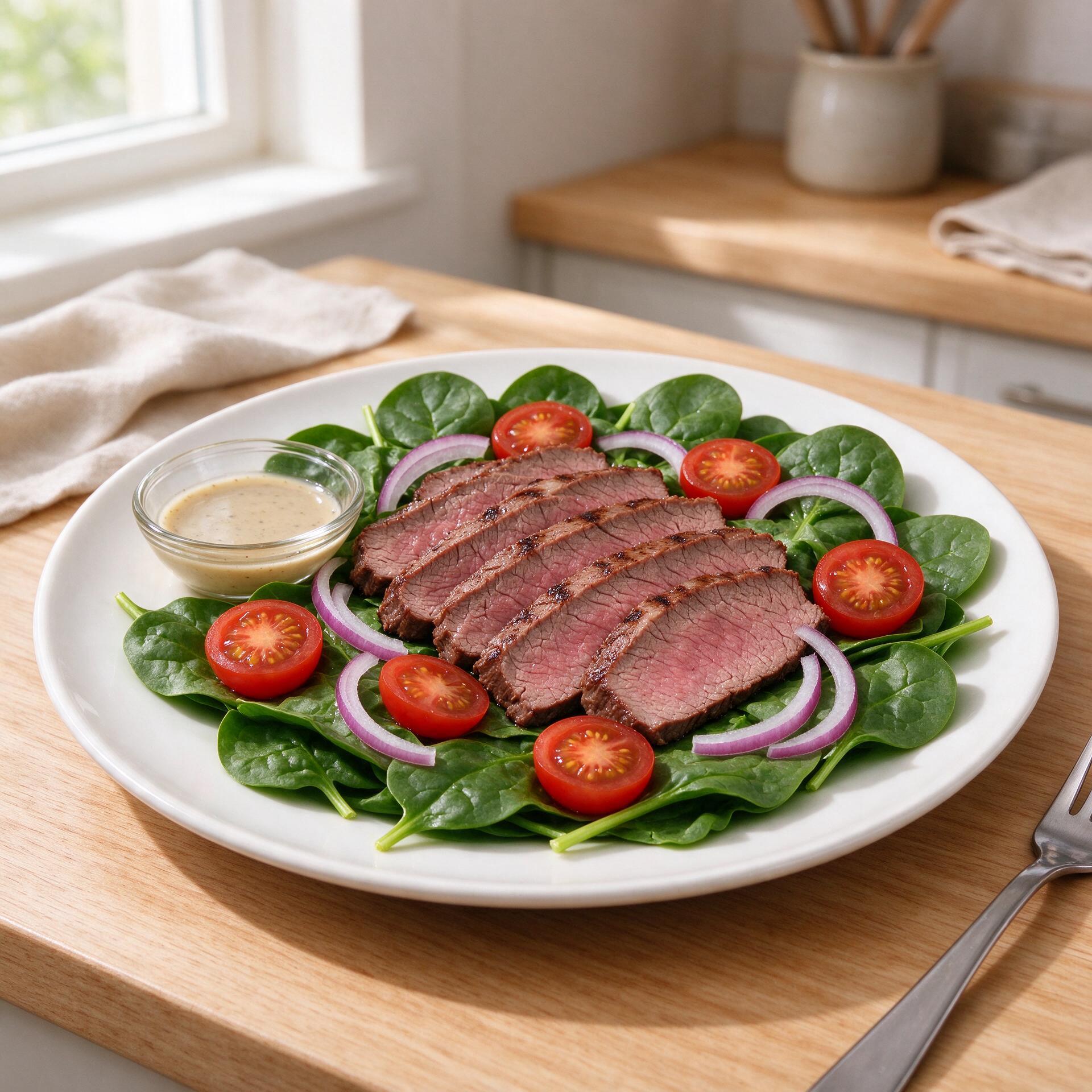 Spinach and Steak Salad